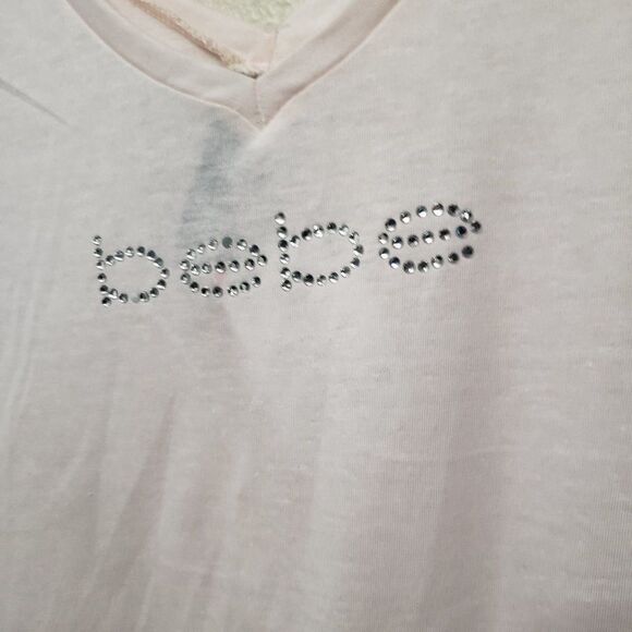 Bebe Rhinestones  Logo Sleep Dress sleepshirt NWT - Picture 8 of 9
